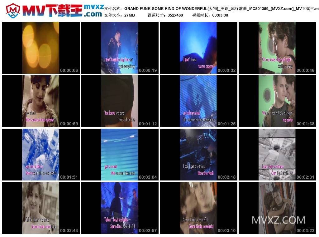 GRAND FUNK-SOME KIND OF WONDERFUL(人物)_英语_流行歌曲_MC801359